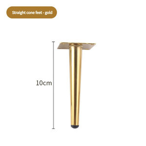 टिकाऊ 100 मिमी-720 मिमी स्टील काले सोने के टेप फर्नीचर के लिए सोफे कैबिनेट कुर्सी पैर - Product Image 4