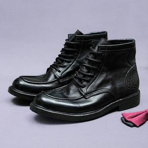 Zapatos Oxford de Tres Piezas de Estilo Británico para Hombre, de Cuero Genuino de Alta Gama, con Tacón Bajo, Formales para Negocios, con Punta Redonda, Impermeables para Otoño - Product Image 1