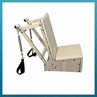 Chaise de Pilates classique en bois avec poignée à ressort pour exercices de gym – Équipement de fitness stable – Offre spéciale