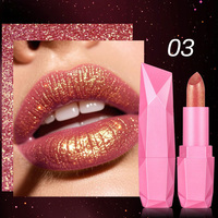 Lipstik Berubah Warna Pearl Matte Diamond Tube Glossy Produk Kecantikan Bibir