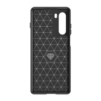 Étui de téléphone portable classique en TPU en fibre de carbone brossée en silicone caoutchouté, résistant aux chocs, sans support pour OnePlus Ace 5/5Pro 5G