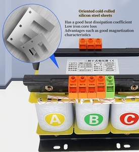 10kva 5kva ~ 500kva 3段階ステップダウンドライタイプ変圧器415v ~ 208v 220v - Product Image 2