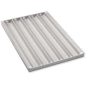 Di alta qualità all'ingrosso in lega di alluminio pane vassoio lungo bastone pane francese piatto <span class=keywords><strong>rettangolare</strong></span> forato disegno torta strumento - Product Image 4