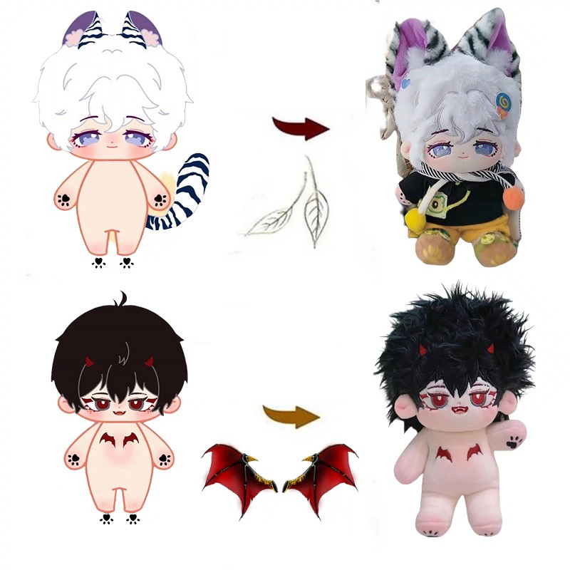 Cartoon cotton 10 cm kpop doll high quality low MOQ custom kpop doll stuffed animal plush toy kpop idol dolls