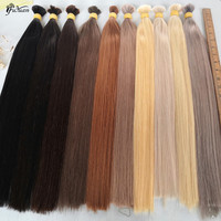 Extensions de cheveux en vrac Remy alignées sur des cuticules vierges brutes blondes de haute qualité 16 "-26" longueur Machine Double trame pour