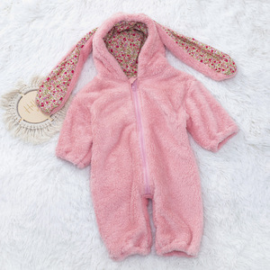 Nouveau Combinaison bébé tout-en-un en peluche épaisse double face en velours arctique, motif lapin de dessin animé, fermeture éclair, printemps <span class=keywords><strong>2023</strong></span>, 1-3 ans, <span class=keywords><strong>pour</strong></span> garçons - Product Image 4