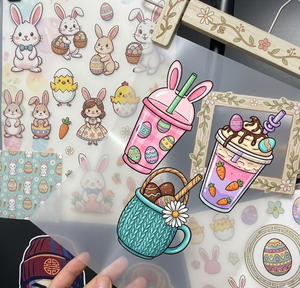 Vivid Kawaii Cartoon <b>Easter</b> Theme Rubber for Transfers Washable DIY Iron-on Patches Apparel Boutique <b>Gifts</b> Celebration Designs - Product Image 1