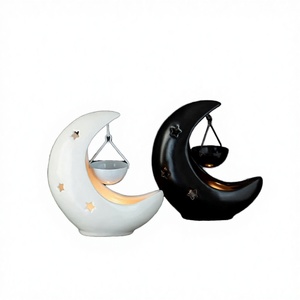 Draagbare, op maat gemaakte keramische kaarsenhouder voor binnen, decoratie, aromatherapie, etherische oliebrander, wax meltbrander - Product Image 1