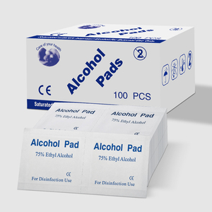 Toallitas Desinfectantes con 75% de <span class=keywords><strong>Alcohol</strong></span> Etílico, 100 Unidades, Hojas de 3x6 cm <span class=keywords><strong>para</strong></span> Limpieza y Uso Antiséptico - Product Image 2