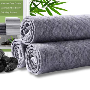 कुत्ते प्रशिक्षण पैड-बांस चारकोल सैप + फ्लुफ लुप-प्रूफ बैकअप हाइपोएलर्जेनिक शीर्ष शीट बांस चारकोल पालतू देखभाल मैट - Product Image 5