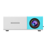 Mini projecteur LED LCD YG300, résolution 320x240, 3D, haut-parleurs intégrés, 150 lumens, 3 lentilles en verre, Android 11, 1 Go, portable