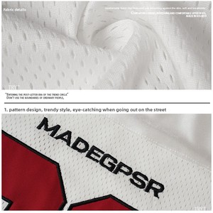 Maillot de rugby rétro à manches courtes en polyester rayé avec col en V, respirant et perforé, pour étudiants - Numéro 90 - Product Image 4