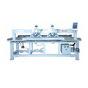 เครื่องติดเพชรแบบอัตโนมัติ BT-1201TZ รุ่นสถานีเดียว 2 สี สำหรับเสื้อผ้า - Product Image 4
