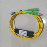 10 Buah/Lot 1X2 SC/UPC-SC/APC PLC Pemisah Serat Optik Mode Tunggal FTTH PLC Fabrica Esse Kotak Pemisah SM PLC 1x2 SC/UPC SC/APC