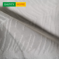 Tissu de rideau en voile blanc de style coton, spécial, fourni par l'usine, pour le salon