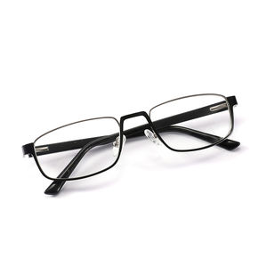 新デザインメタルセミリムレス眼鏡光学フレームメンズブルーライトカットコンピューターメガネメンズカスタムロゴLE6568 - Product Image 5