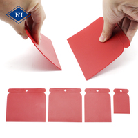 Ensemble de spatules en plastique PP flexible, 4 tailles, grattoir à papier peint pour la réparation des murs et le décapage de peinture, logo personnalisé OEM/ODM disponible