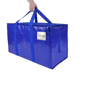 Extra Large Moving Bags with Zippers & Carrying Handles Heavy-Duty Storage Tote for Space Saving Moving Storage