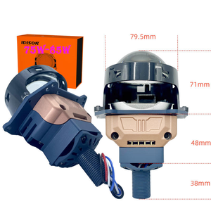 IDISON T53W Proiettore Bi-LED Corto da 3 Pollici ad Alta Potenza 75W 85W con <span class=keywords><strong>12</strong></span>+1 Chip OSRAM per Fari Auto H4 <span class=keywords><strong>H7</strong></span> 9005 Lampada Retrofit - Product Image 6