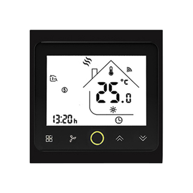 Minco Wifi or Normal 2/4 Pipe Fan-coil Digital Thermostat LCD Touch Screen Programmable for Havc Systems Temperature Control
