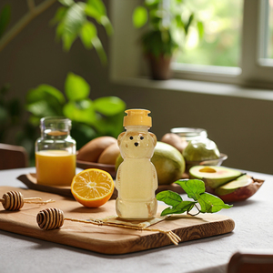 Puro naturale ambra traslucida cristallizzazione Fine bianco latte profumato <span class=keywords><strong>miele</strong></span> con gusto dolce prodotto in bottiglia - Product Image 1