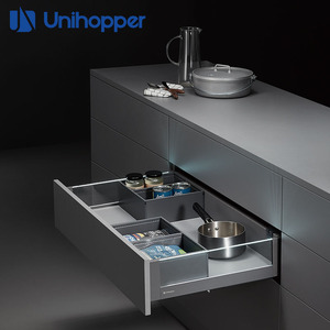 ตัวจัดระเบียบลิ้นชัก Unihopper แบบเหล็กอเนกประสงค์ สไตล์มินิมอล สำหรับจัดเก็บในครัว ความลึก 8-11.9 นิ้ว - Product Image 4