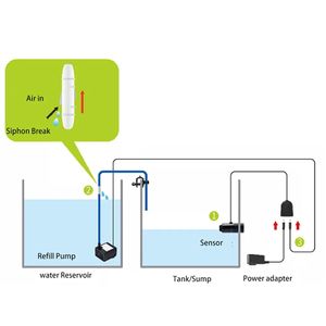 Waterpompen Circulatie Jebao Automatische Vuller Jebato-150 Ato Navulsystemen <span class=keywords><strong>Aquarium</strong></span> Voor <span class=keywords><strong>Aquarium</strong></span> Zoetwater - Product Image 4
