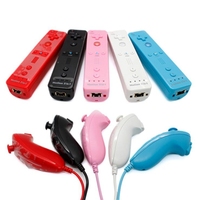 Control Remoto Inalámbrico 2 en 1 para Nintendo Wii, Joystick, Gamepad, Mano Izquierda / Nunchuck Opcional, Motion Plus