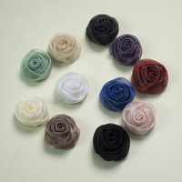 Nouveauté 2026 : Fleurs décoratives en tissu tulle organza sportif, chiffon neige et bourgeon de rose de 5 cm pour vêtements, sacs et projets DIY toutes saisons