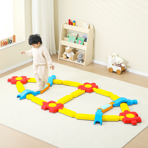 Équipement d'entraînement à domicile d'intérieur coloré pour enfants planche d'équilibre tactile de pied de maternelle pour la tranche d'âge de 2 à 4 ans - Product Image 2