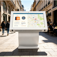 Écran LCD extérieur haute luminosité Ik10 de 55 pouces, totem numérique, IP65, étanche, anti-UV, pour station-service extérieure
