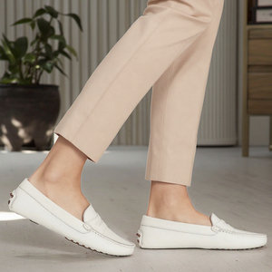 Sandalias planas <span class=keywords><strong>de</strong></span> piel auténtica para <span class=keywords><strong>mujer</strong></span> personalizadas, <span class=keywords><strong>mocasines</strong></span> ligeros e informales para conducir al aire libre, tacón bajo, cierre deslizante <span class=keywords><strong>de</strong></span> primavera, tendencia <span class=keywords><strong>de</strong></span> moda - Product Image 5