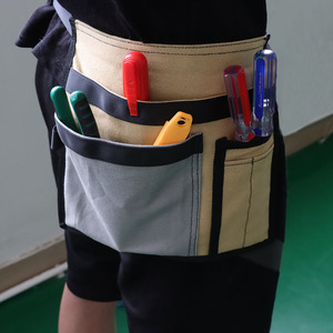<b>Tool</b> Waist Bag Multi Pocket Adjustable Strap For Electrician Repair <b>Storage</b> <b>Tool</b> Messenger Bag Interior Decoration Use - Product Image 1