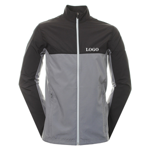 Custom logo High Quality Sport Nylon Hard Shell Plus Size Men <strong>s</strong> Clothing Khaki Golf Wear Windbreaker <strong>Polo</strong> <strong>Jacket</strong> Men - Product Image 3