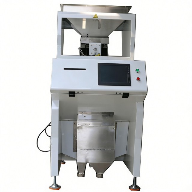 Customizable Sizes Coffee Bean Color Sorter for Defect Removal in Green Beans With AI Software