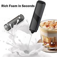 Mousseur à lait électrique en acier 304 avec agitateur à café à motif incurvé moderne pour cappuccino et latte, vente en gros