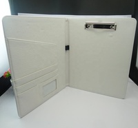 Fournitures hôtelières en gros, porte-documents de présentation de factures et de reçus de restaurant en cuir PU noir, format A4