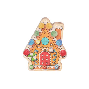 Adornos navideños de madera para el hogar, artesanía sin terminar para decoración, venta al por mayor - Product Image 5
