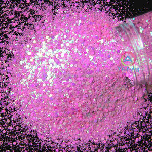 批发1盎司2盎司环保聚酯蛋白石白色混合厚实闪光粉圣诞派对装饰指甲工艺品 - Product Image 4