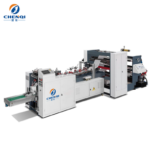 Machine à sacs en papier à fond en V Chenqi CQE-260/350/450 automatique à point de soudure, haute vitesse, écologique, certifiée CE ISO, 220V/380V - Product Image 2