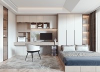 Armoire et meuble de chambre intégrés modernes, lit armoire multifonctionnel