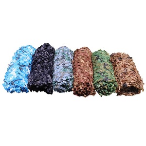 Nylon Camouflage Netting 5cm Grid 7mm Rope UV Stabilized For Aerial View Sunshade Greenery Covering - Product Image 3