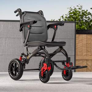 Fauteuil roulant manuel pliable léger simple personnes âgées spécial mobilité ultra-légère voyage en plein air portable poussé à la main - Product Image 1