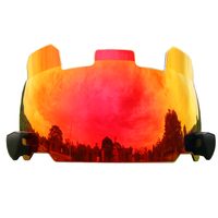 Visière PC teintée transparente à ajustement parfait, protection anti-UV et anti-rayures, couleur personnalisée, protection oculaire pour le football américain, compatible avec la plupart des casques