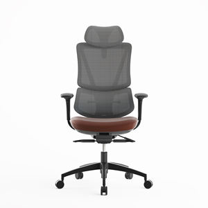 تصميم جديد 2024 مع جودة ممتازة 4d قابل للتعديل مع مسند للذراع أسود تنفيذي مكتب كرسي ظهر عالي شبكة مكتب كرسي كبير - Product Image 1