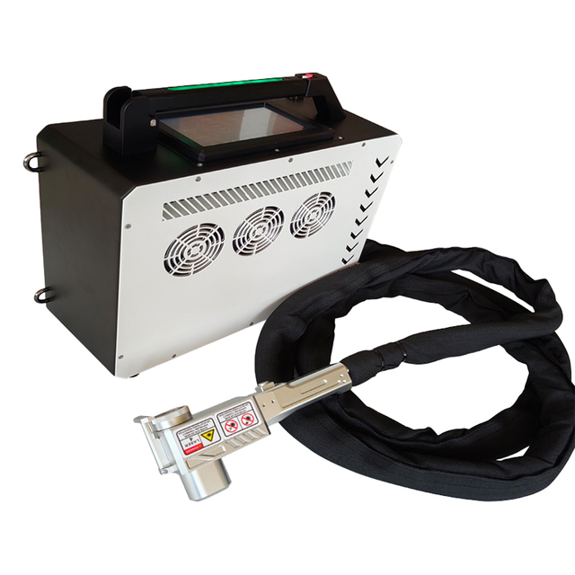 New Metal Mold Rust Oil Removal Handheld Pulsed Fiber Laser Cleaning Machine 50W/100W Power 1 Year Warranty