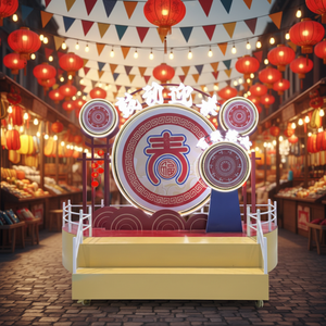 Vendita diretta della fabbrica a basso prezzo centro commerciale puntelli di strada di <span class=keywords><strong>capodanno</strong></span> e di natale oggetti di scena - Product Image 1