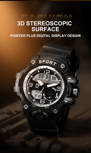 Relojes Digitales LED Multifunción Estilo Deportivo para Hombre, Reloj de Pulsera Digital Luminoso a Prueba de Agua - Product Image 2