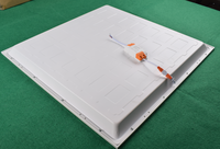 Panneau rond carré de haute qualité 60X60 600X600 plafonniers encastrés en surface 36W 40W panneau lumineux LED 5 ans de garantie