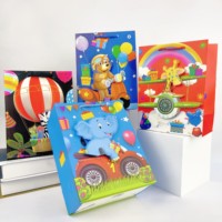 Sacs en papier de luxe pour bébés, classiques, avec estampage à chaud 3D, en carton ivoire, avec ruban et logo, pour emballage de chaussures, chaussettes, bougies, cadeaux, emballés en carton